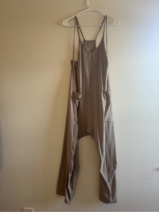 FP Movement by Free People Pants - FP Movement by Free People Taupe Strappy Jumpsuit